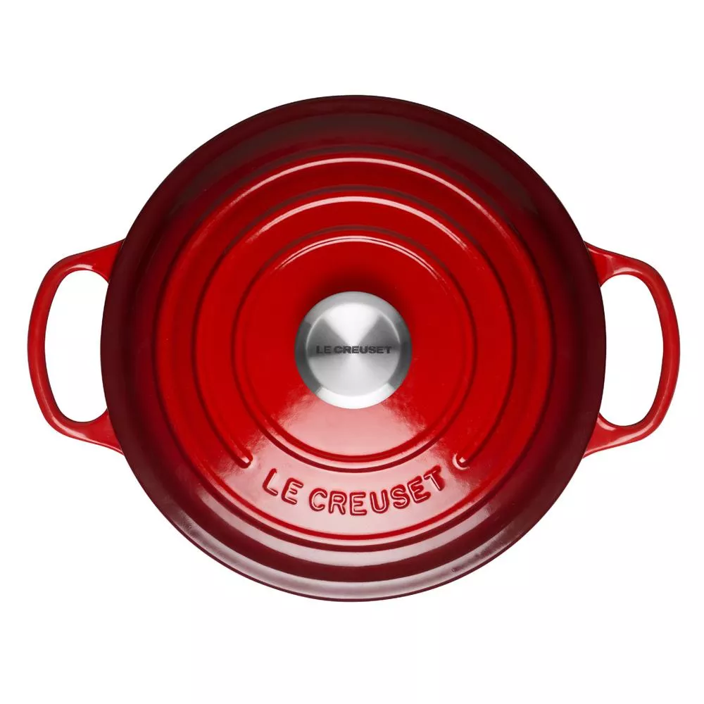 Le Creuset Signature Cerise Cast Iron Round Casserole 28cm